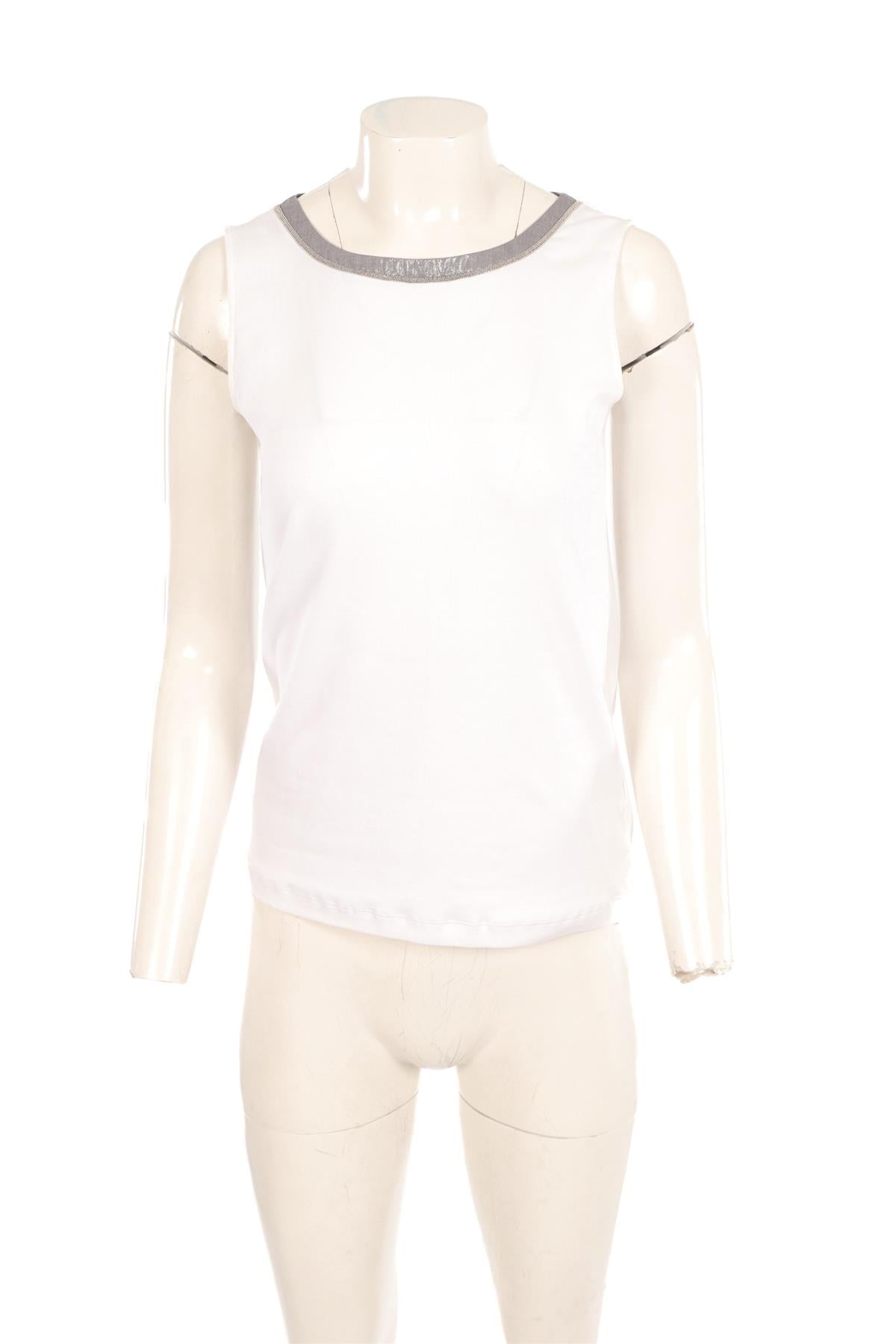 FABIANA FILIPPI WHITE COTTON TOP IT 42 UK 10