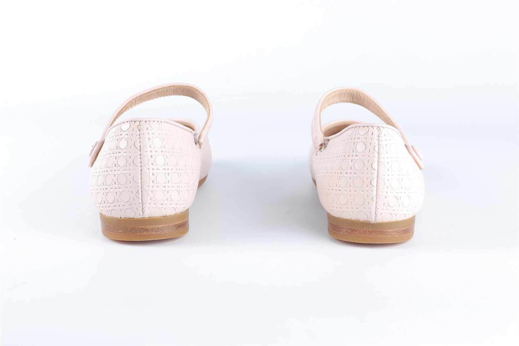 CHRISTIAN DIOR PINK KIDS GIRLS LEATHER BALLET FLATS EU 26 UK 8.5 US 9