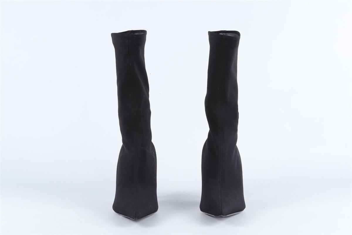BALENCIAGA BLACK KNIFE ANKLE BOOTS EU 37.5 UK 4.5 US 7.5