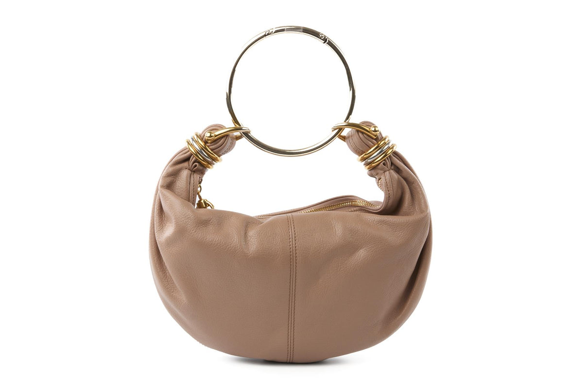 CHLOÉ NUDE BRACELET LEATHER SHOULDER BAG