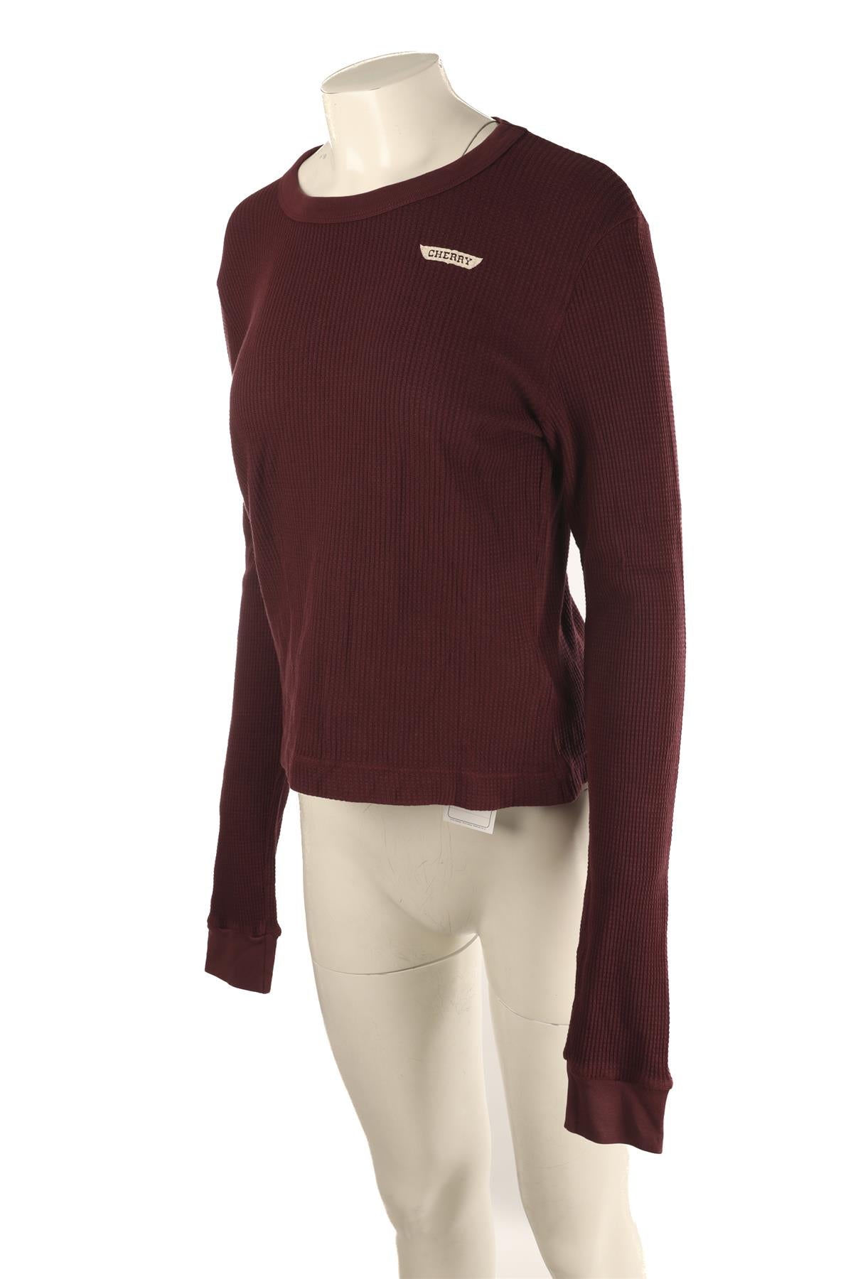 CHERRY LOS ANGELES BURGUNDY COTTON TOP MEDIUM