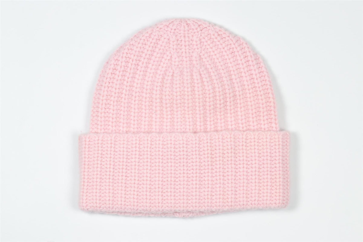 LA LIGNE PINK WOOL BEANIE ONE SIZE