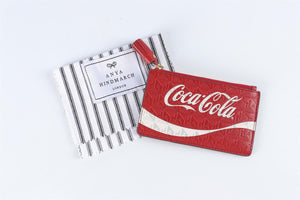 ANYA HINDMARCH RED COCA COLA LEATHER WALLET