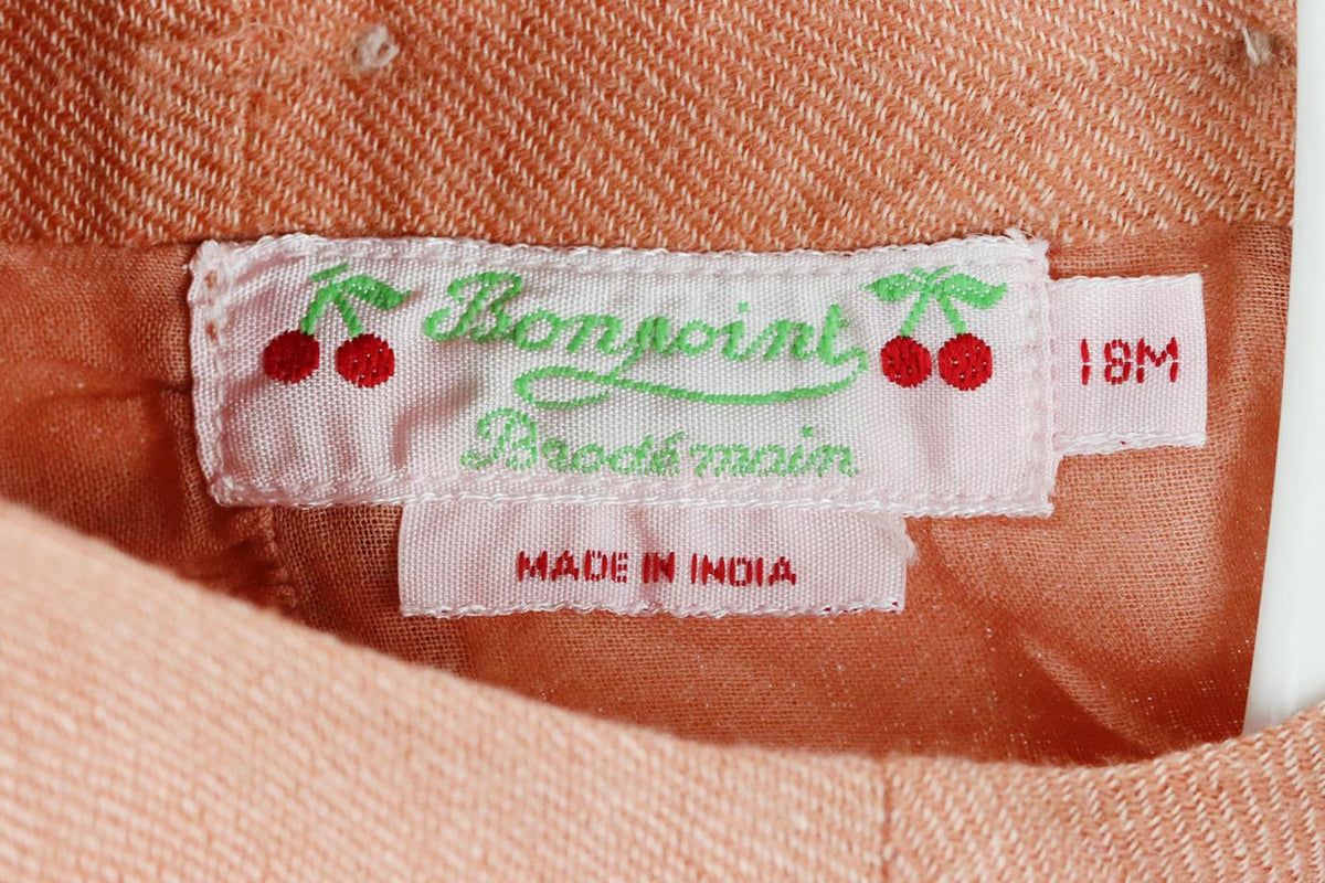 BONPOINT KIDS GIRLS SET OF TWO COTTON AND WOOL DRESS 18 MONTHS