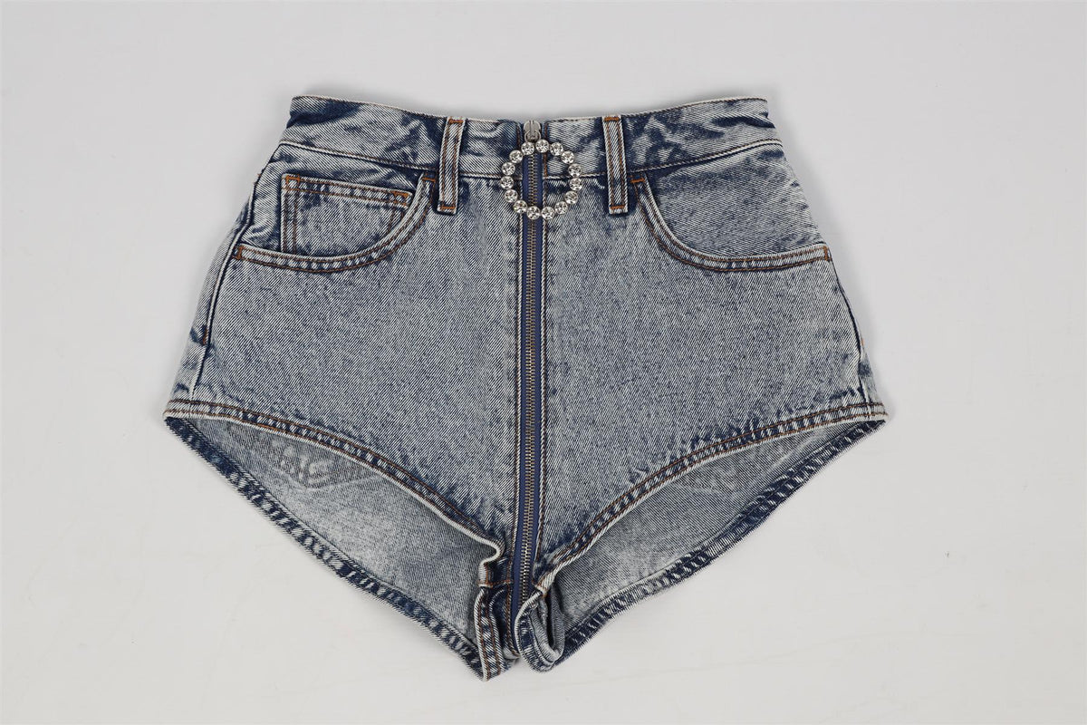 ALESSANDRA RICH HIGH RISE DENIM SHORTS W25 UK 6-8