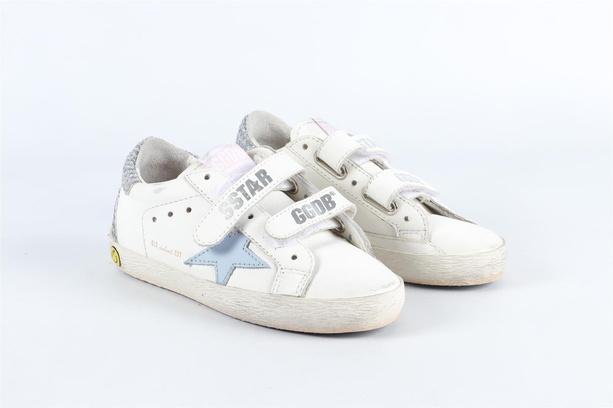 GOLDEN GOOSE DELUXE BRAND WHITE KIDS GIRLS SNEAKERS EU 27 UK 9 US 10