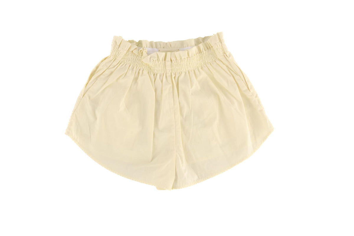 YAITTE CREAM COTTON SHORTS XSMALL