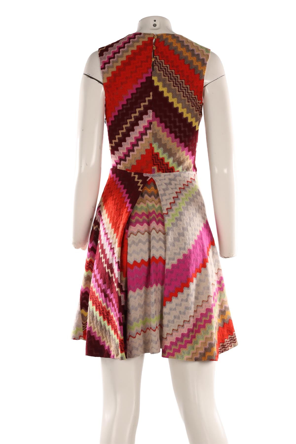 MISSONI MULTI WOOL MINI DRESS IT 40 UK 8