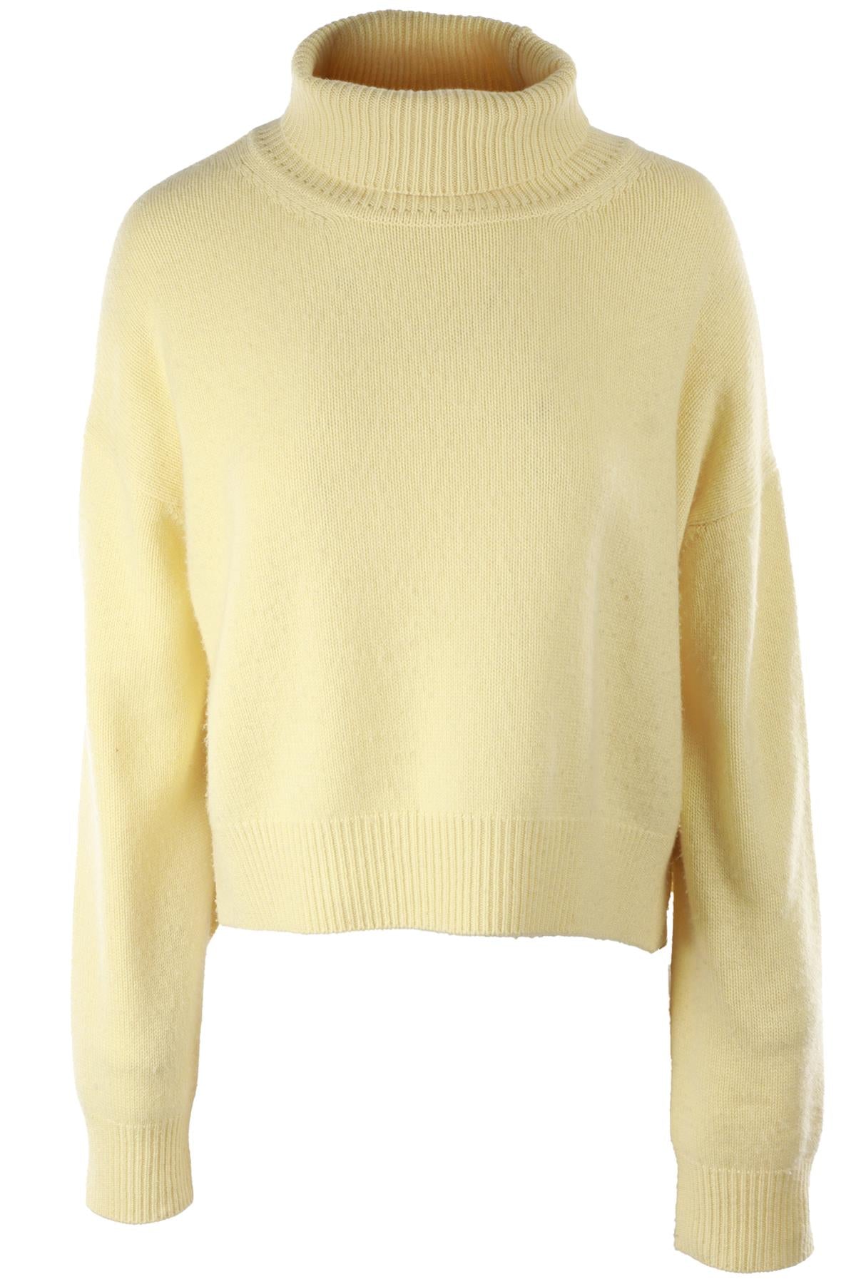 YELLOW CASHMERE SWEATER