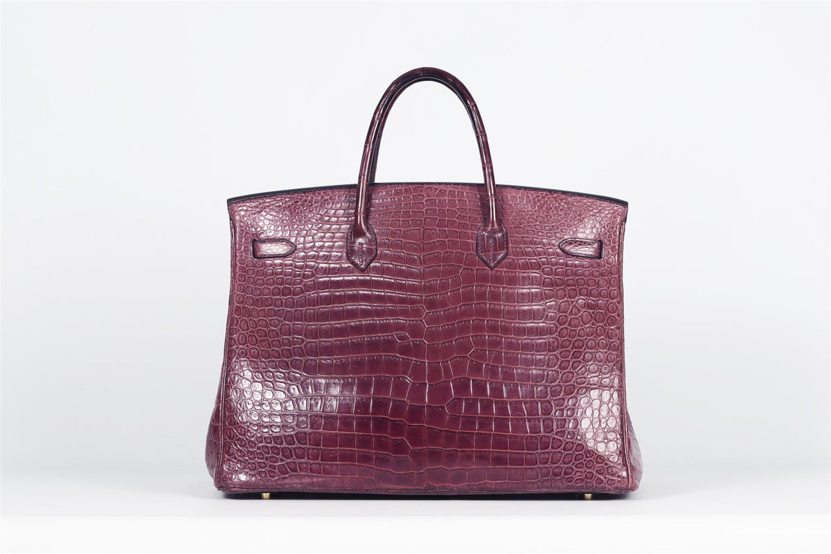 HERMÈS 2009 BIRKIN 40CM MATTE ALLIGATOR LEATHER BAG