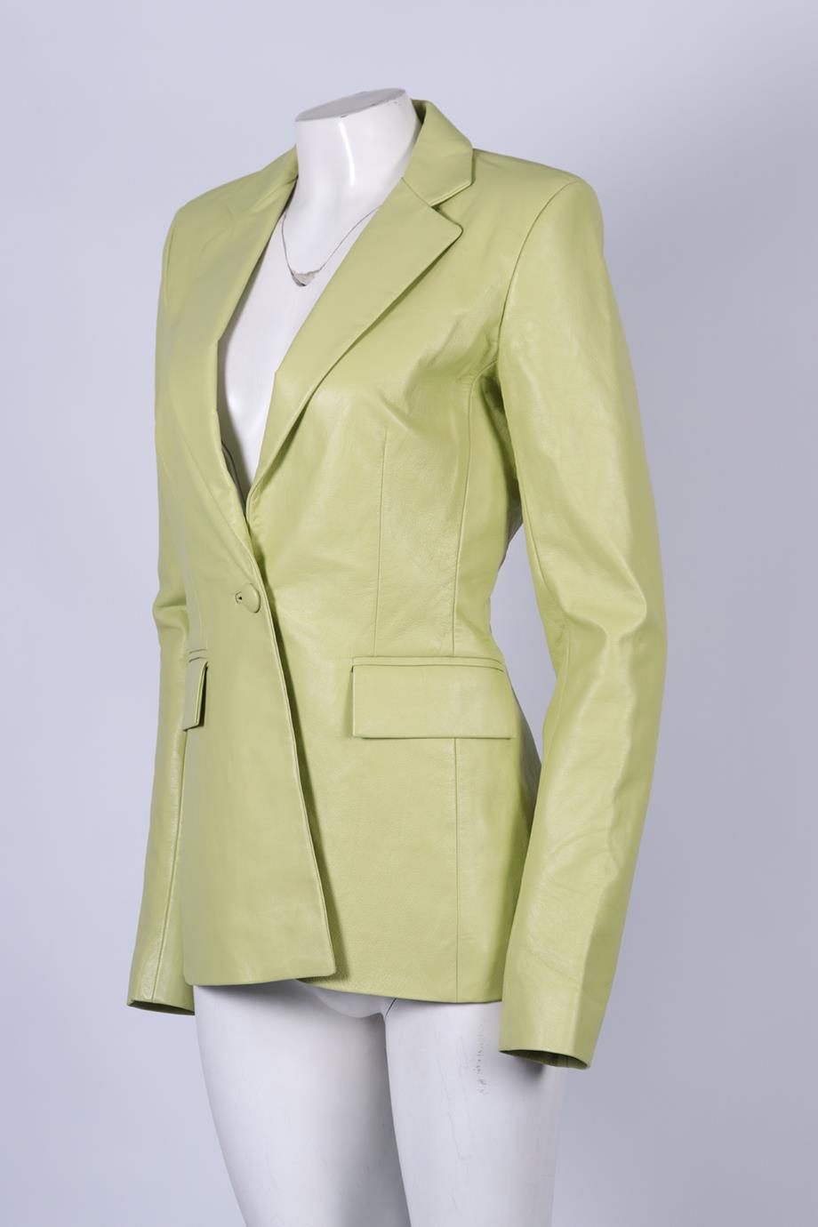 LAQUAN SMITH LEATHER BLAZER SMALL