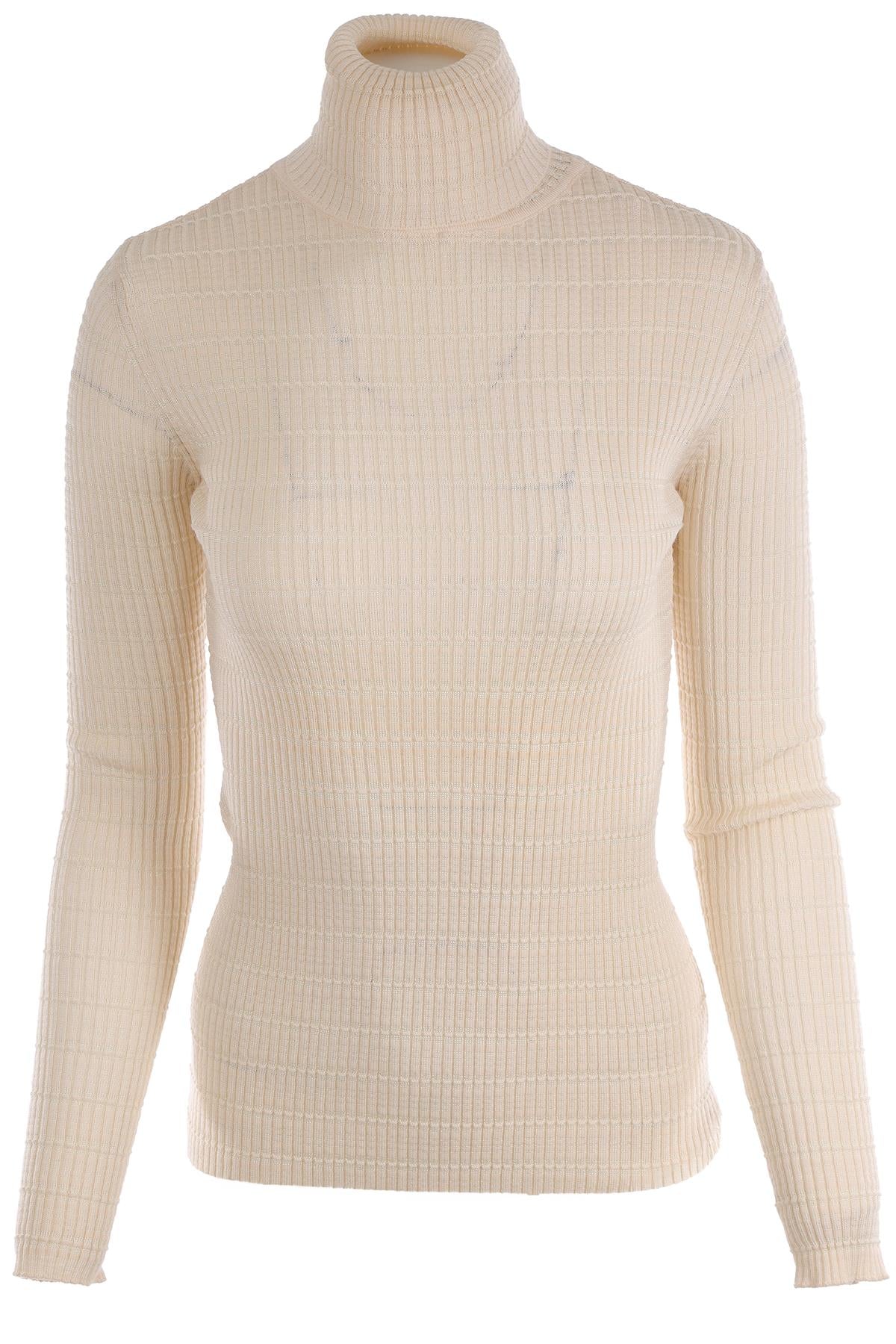 M MISSONI CREAM KNIT SWEATER XSMALL