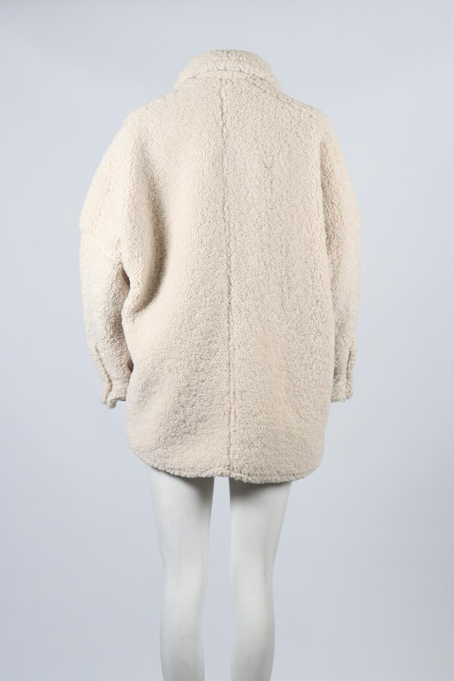 A.L.C. FAUX SHEARLING SHIRT SMALL