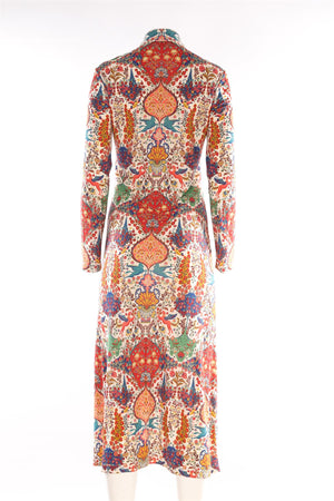 ETRO MULTI JERSEY MIDI DRESS IT 40 UK 8