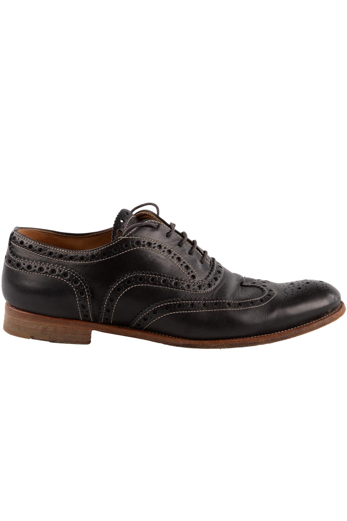 CHURCH'S NAVY LEATHER BROGUES EU 38.5 UK 5.5 US 8.5
