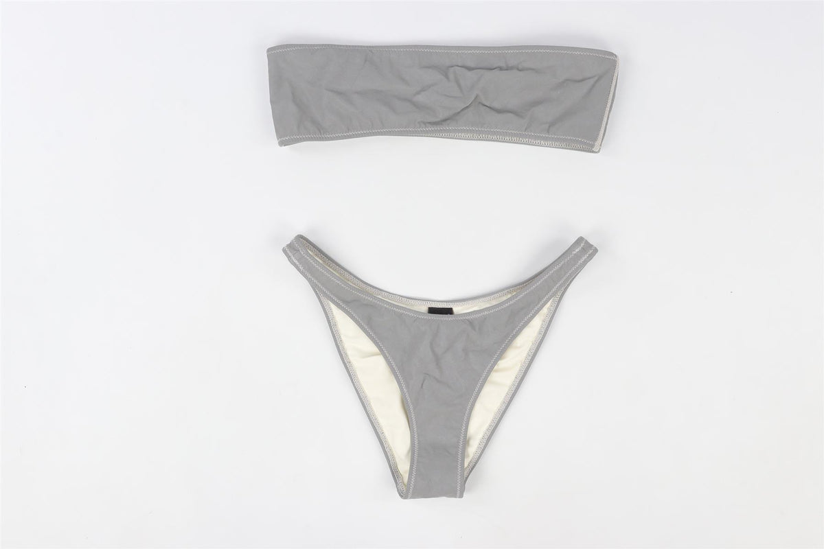 TRIANGLE GREY BIKINI MEDIUM