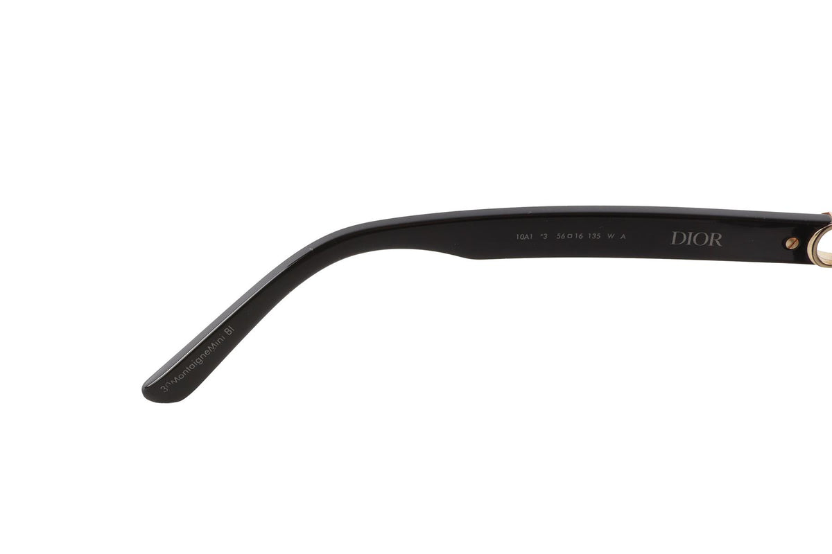 CHRISTIAN DIOR BLACK SQUARE FRAME ACETATE SUNGLASSES