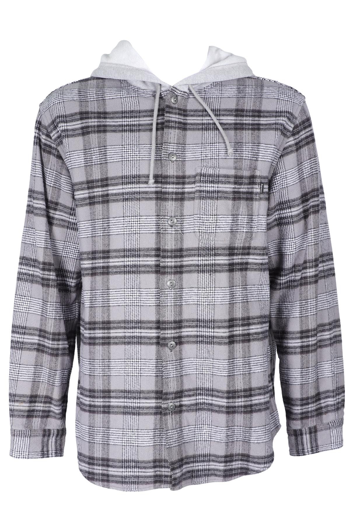 SUPREME GREY CHECKED WOOL CARDIGAN LARGE