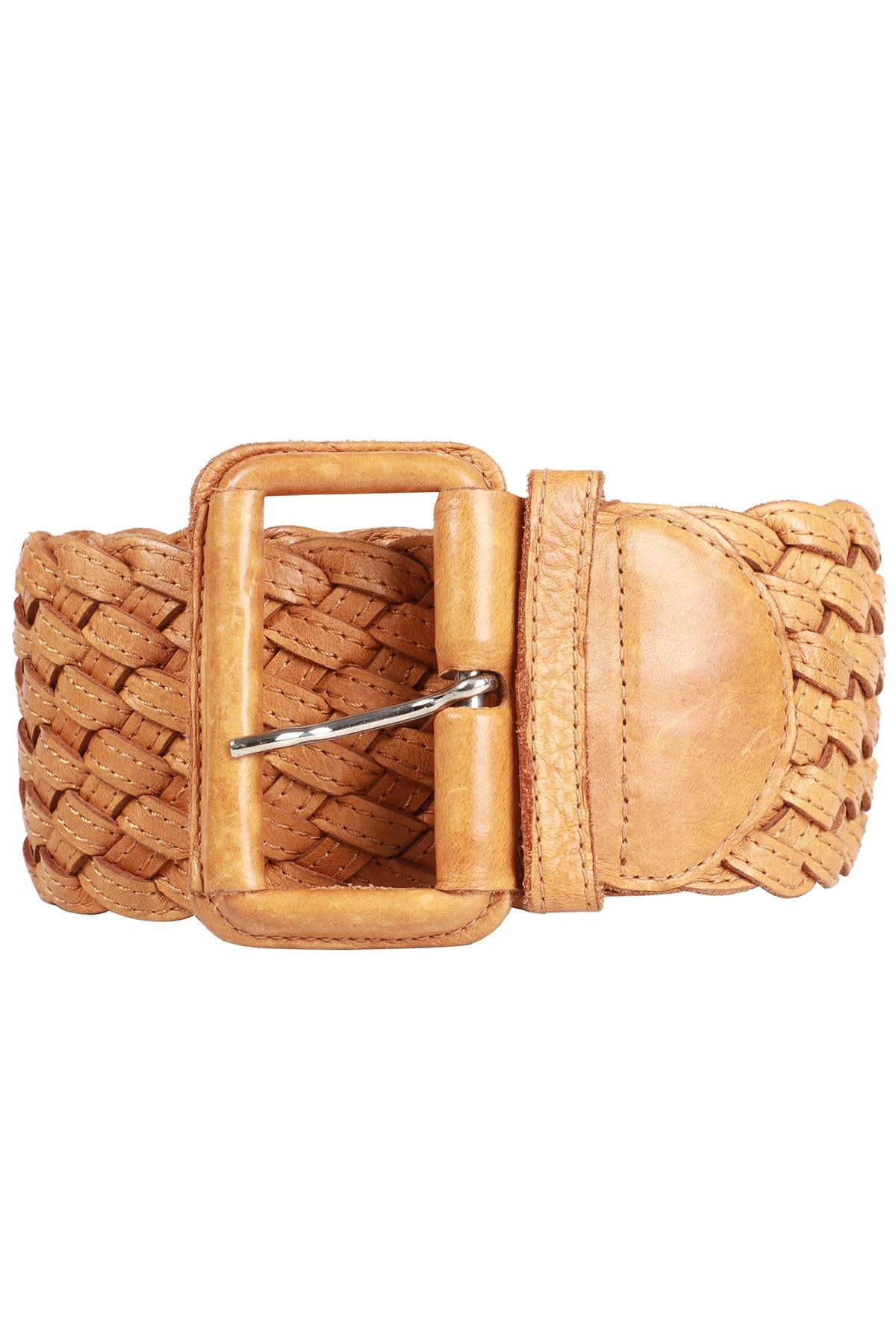 CHLOÈ BROWN LEATHER WAIST BELT 70-80 CM