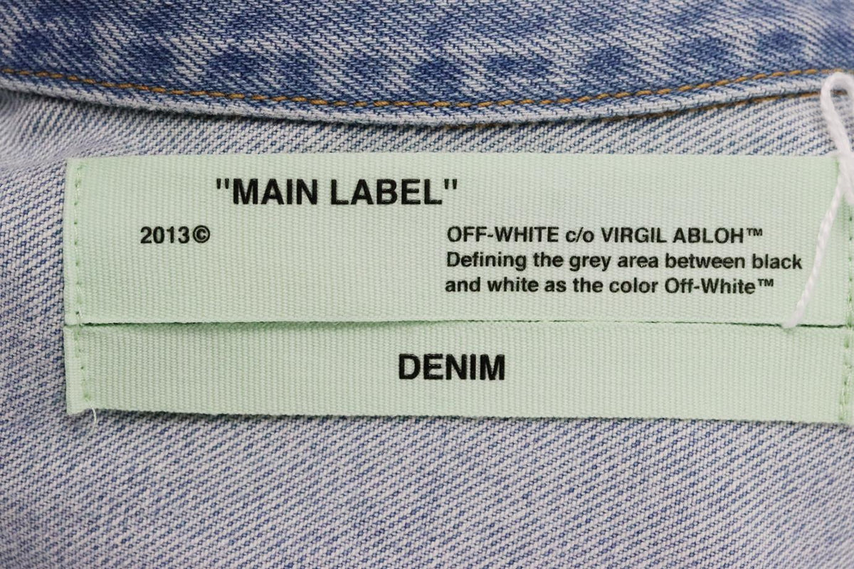 OFF-WHITE C/O VIRGIL ABLOH OMBRÉ DENIM JACKET IT 38 UK 6