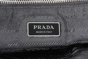 PRADA WHITE TERRY CLOTH TOTE BAG