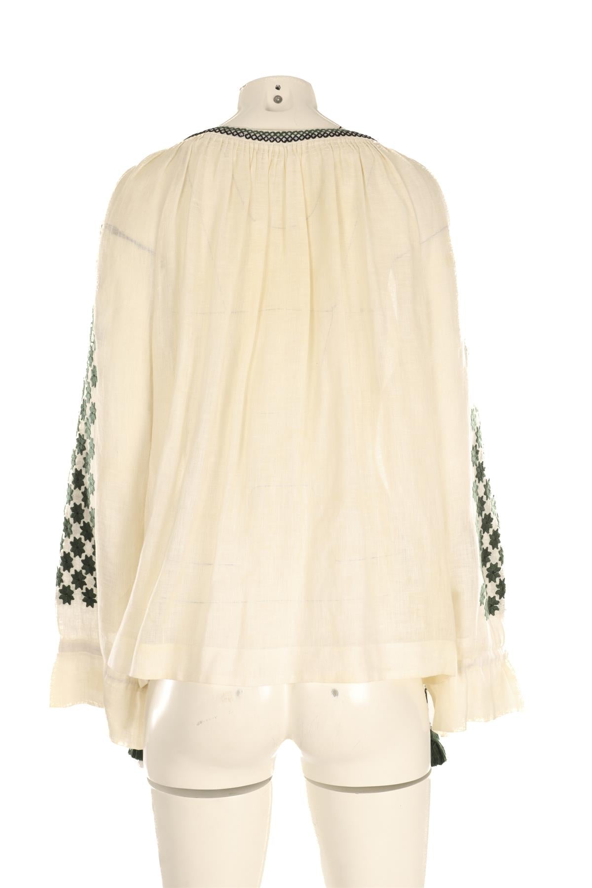 VITA KIN CREAM LINEN TOP SMALL