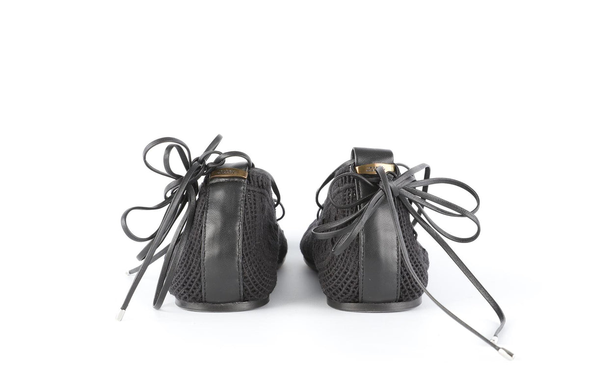 ISABEL MARANT BLACK FABRIC BALLET FLATS EU 41 UK 8 US 11