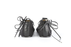 ISABEL MARANT BLACK FABRIC BALLET FLATS EU 41 UK 8 US 11