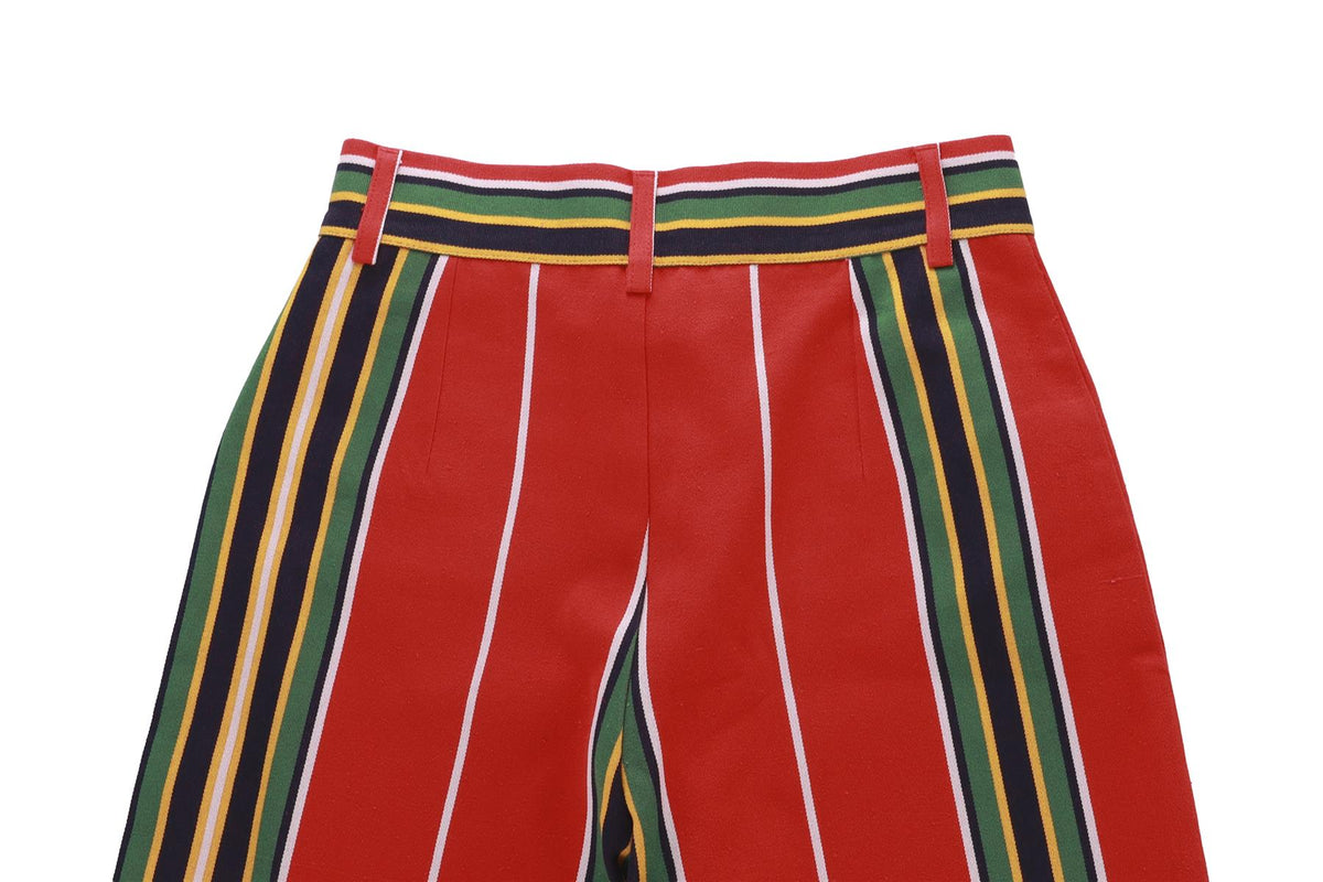 LA VESTE RED COTTON STRAIGHT LEG PANTS SMALL