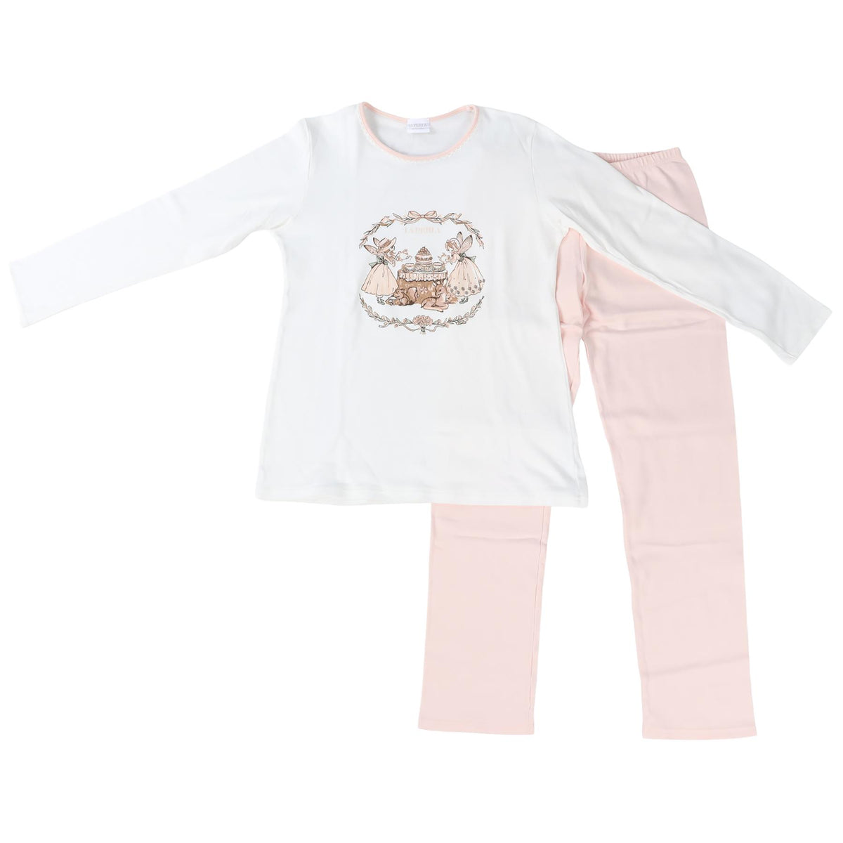 LA PERLA PINK KIDS GIRLS PYJAMA SET 12 YEARS