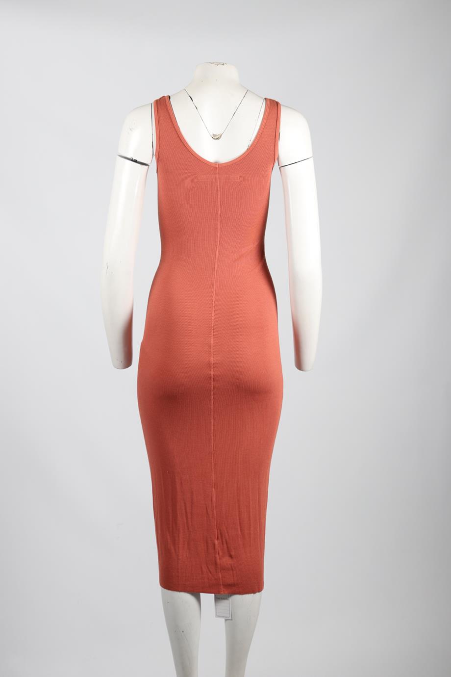 ENZA COSTA SILK BLEND MIDI DRESS MEDIUM