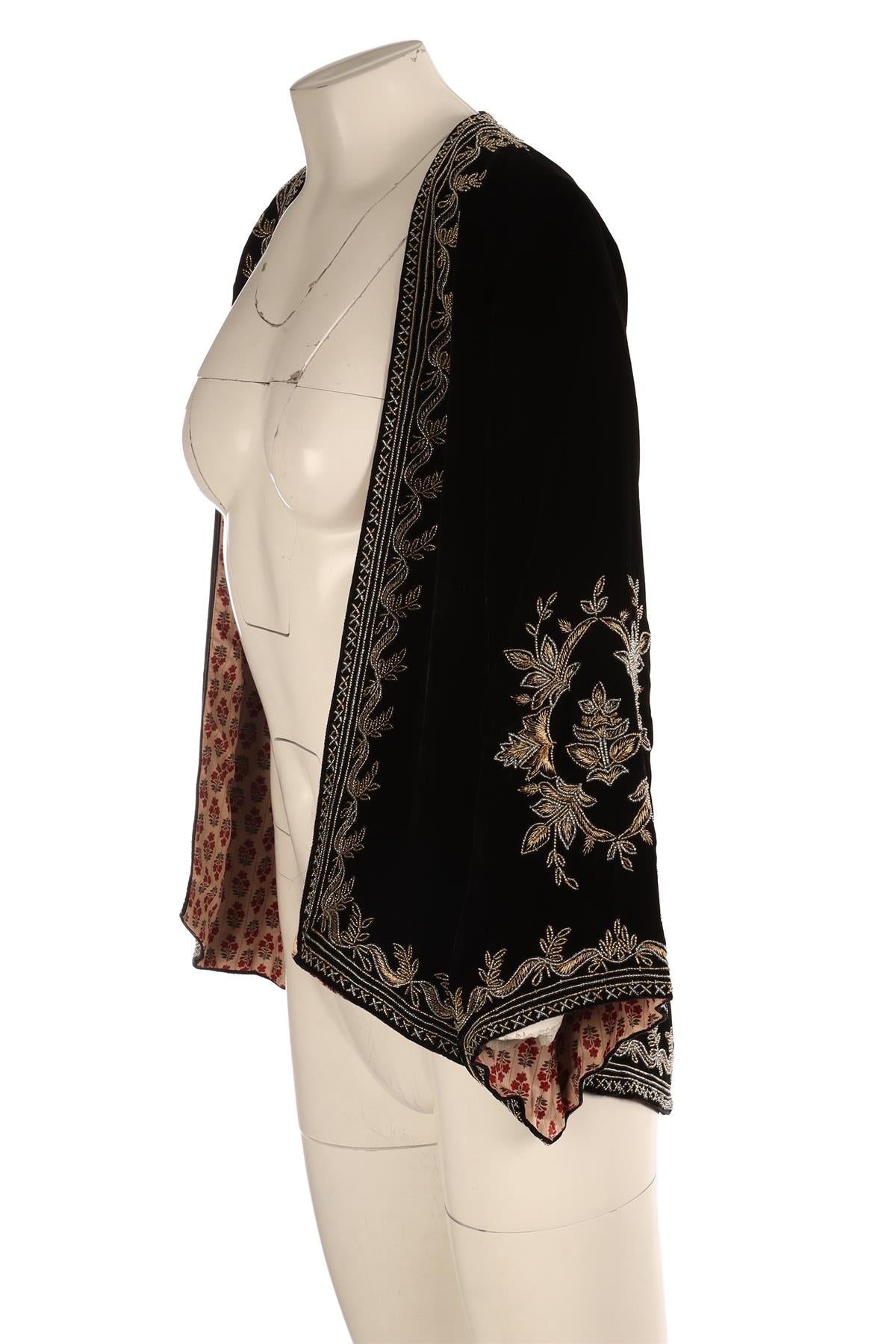 MUZUNGU SISTERS BLACK VELVET JACKET SMALL
