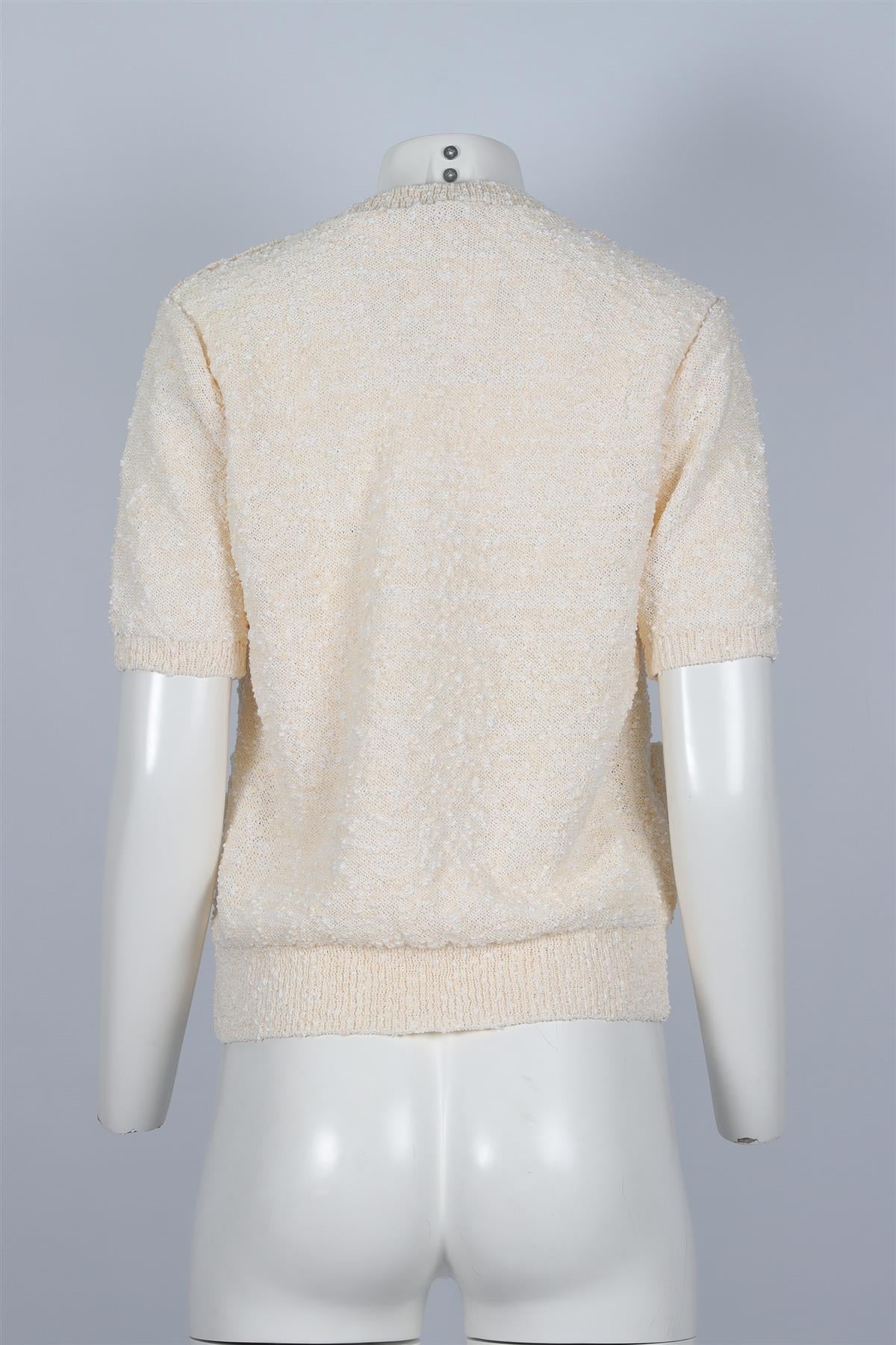 FRAME CREAM KNIT SWEATER MEDIUM