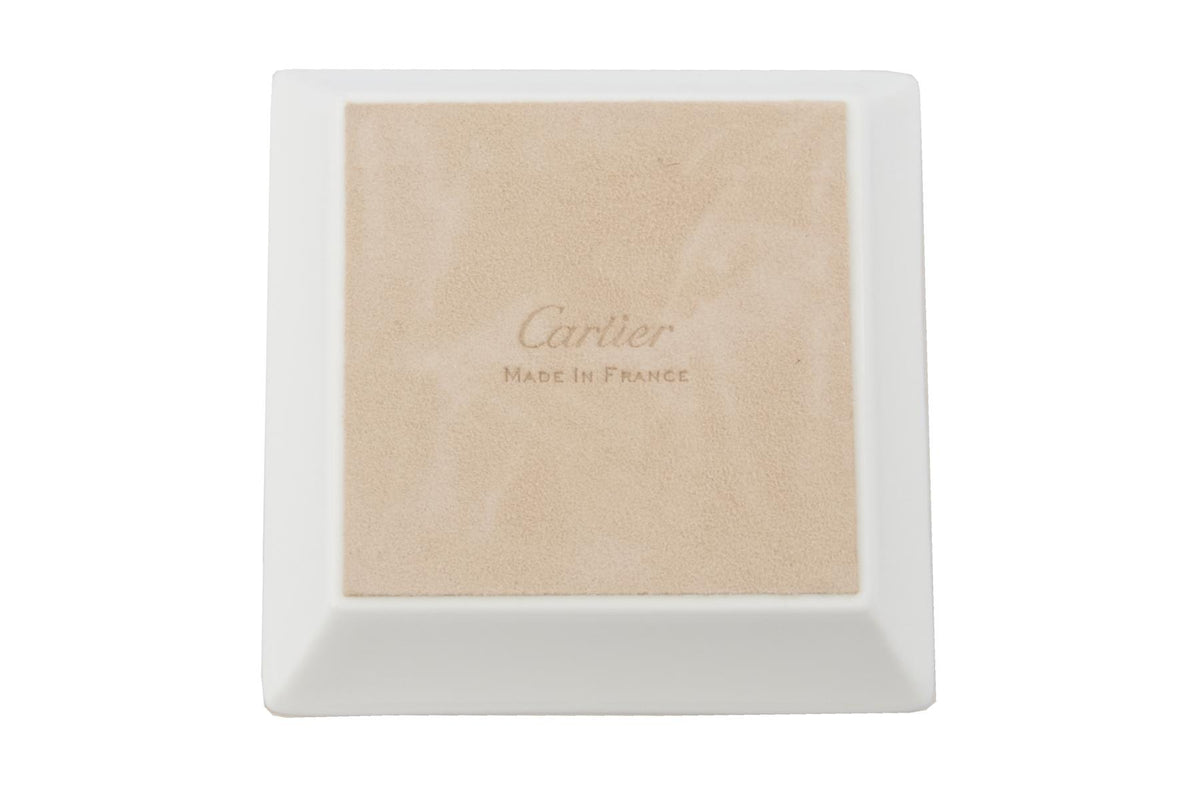 CARTIER WHITE DIABOLO DE CARTIER SET OF 4 TRINKET TRAYS