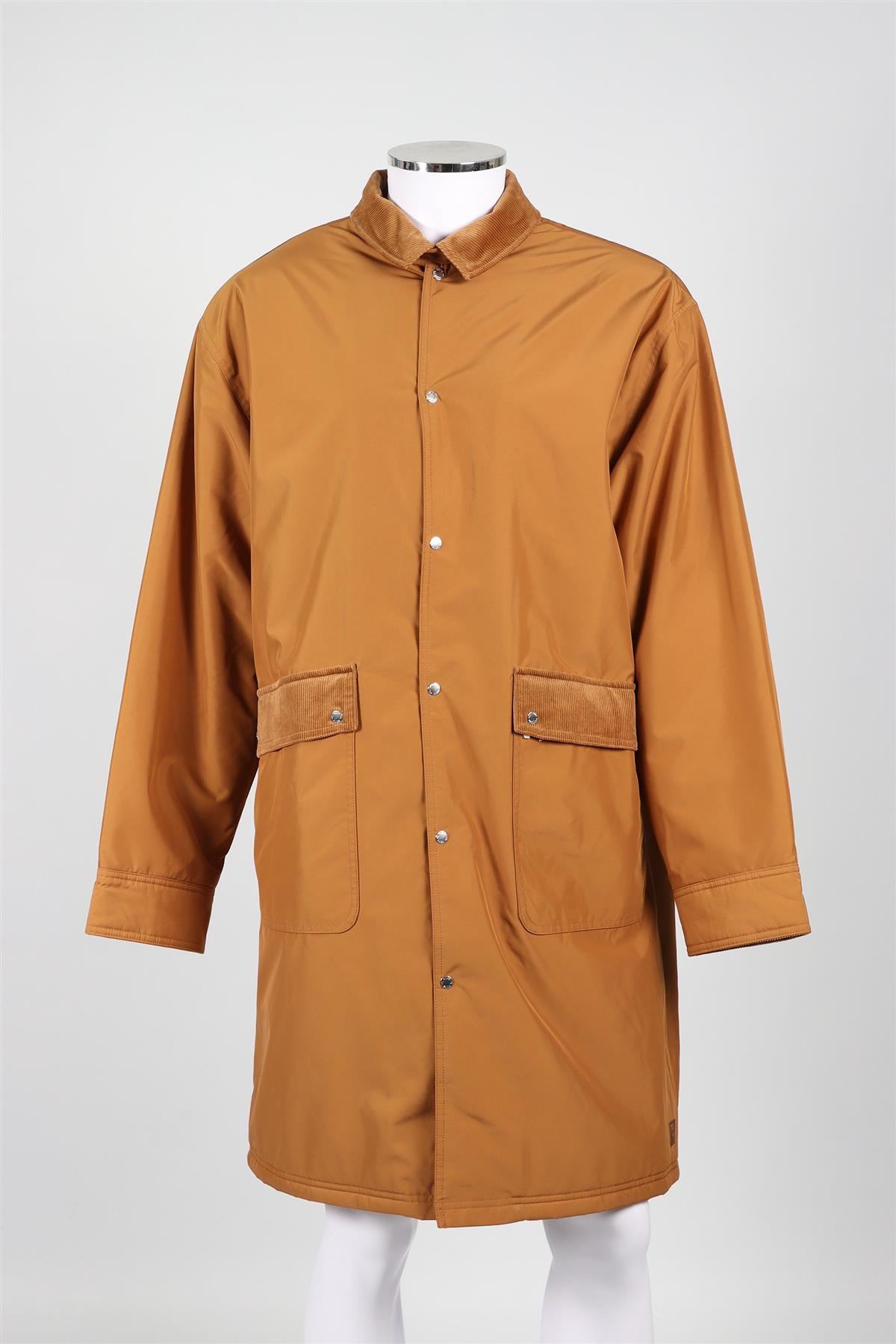 PUMA + MAISON KITSUNE TAN MEN'S NYLON COAT LARGE
