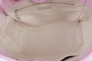 CHANEL PINK 2022 DEAUVILLE SMALL FABRIC TOTE BAG