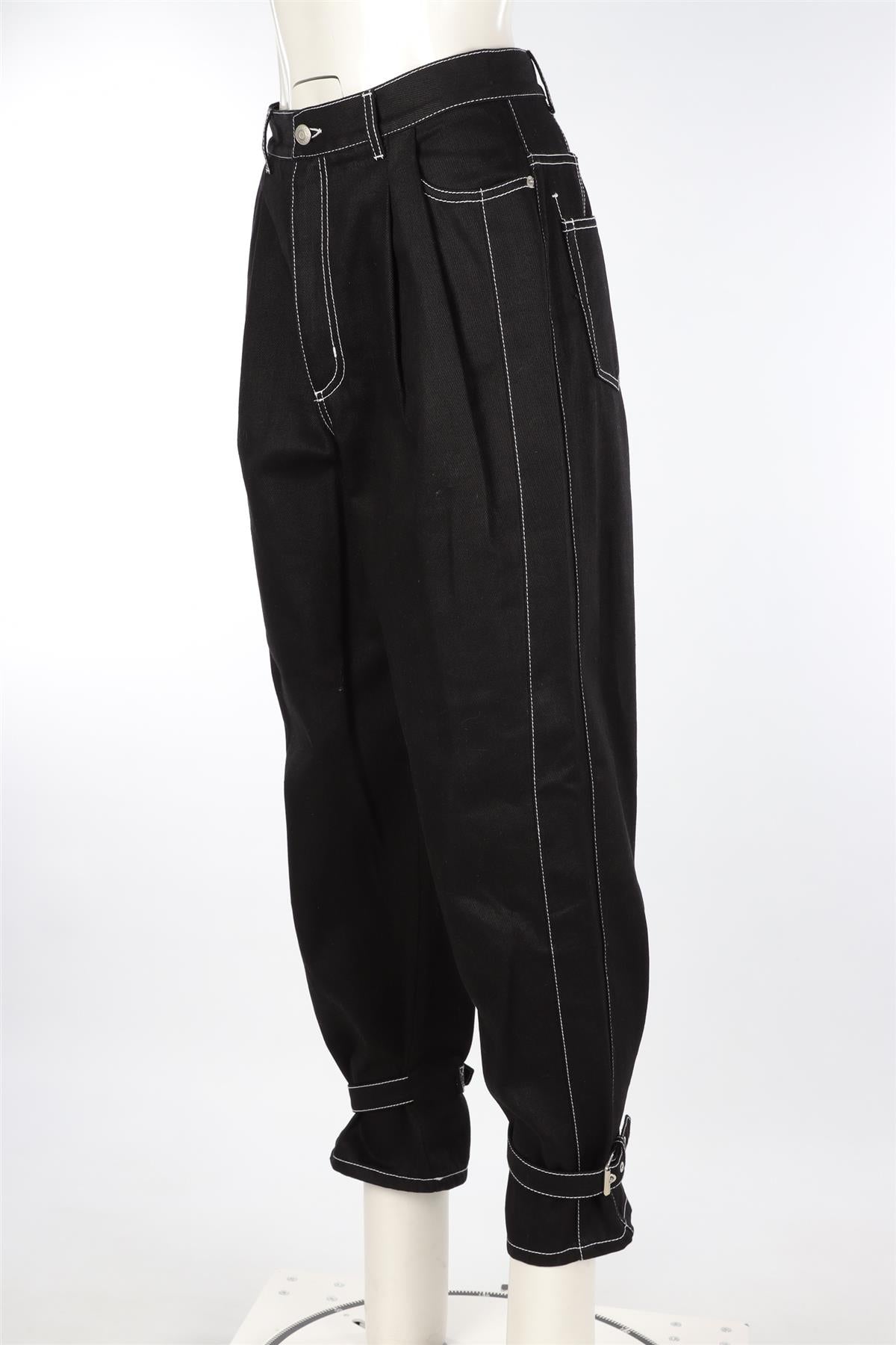 ALEXANDER MCQUEEN BLACK TAPERED JEANS W27 UK 8/10