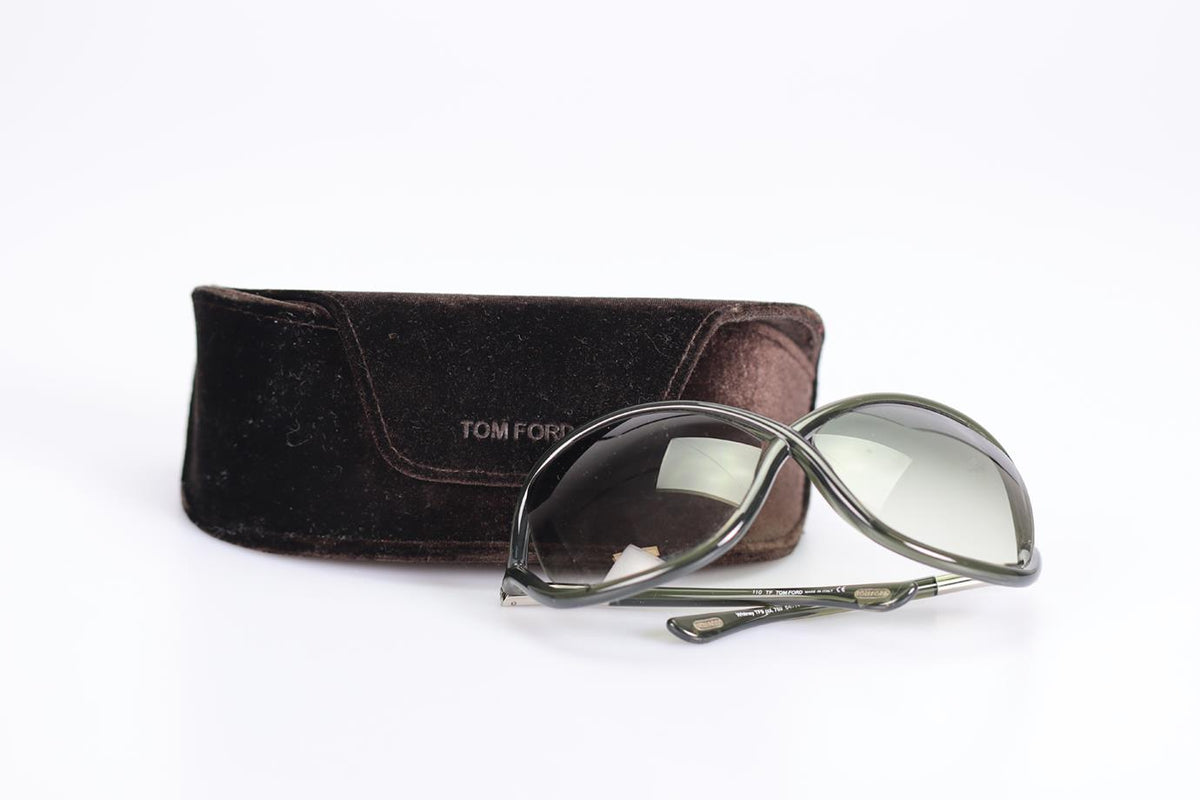 TOM FORD SQUARE FRAME ACETATE SUNGLASSES