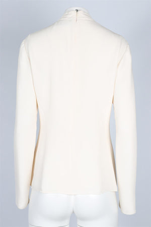 DEREK LAM IVORY SILK TOP UK 14