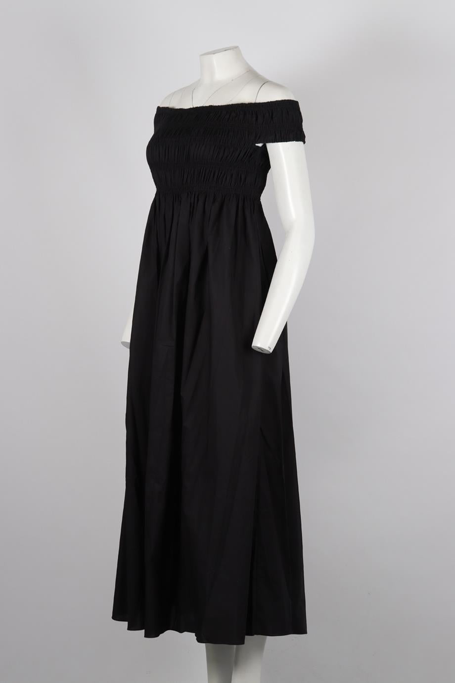MATTEAU OFF THE SHOULDER COTTON MAXI DRESS UK 12
