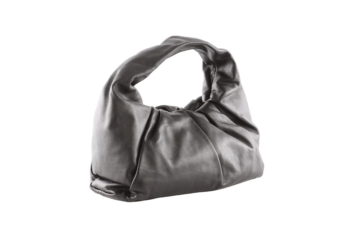 BOTTEGA VENETA BLACK LEATHER SHOULDER BAG