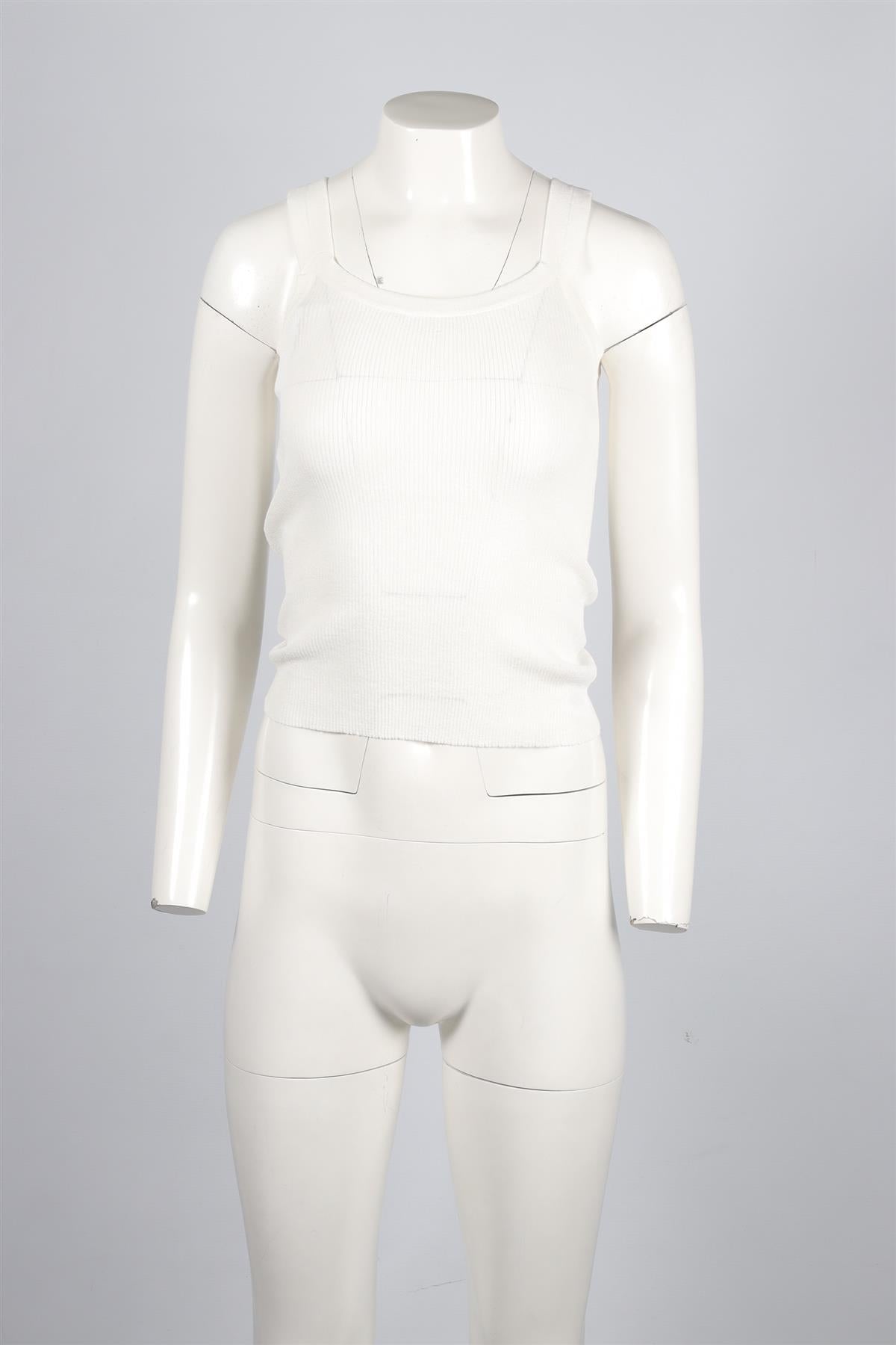 ERMANNO SCERVINO WHITE COTTON TOP IT 38 UK 6