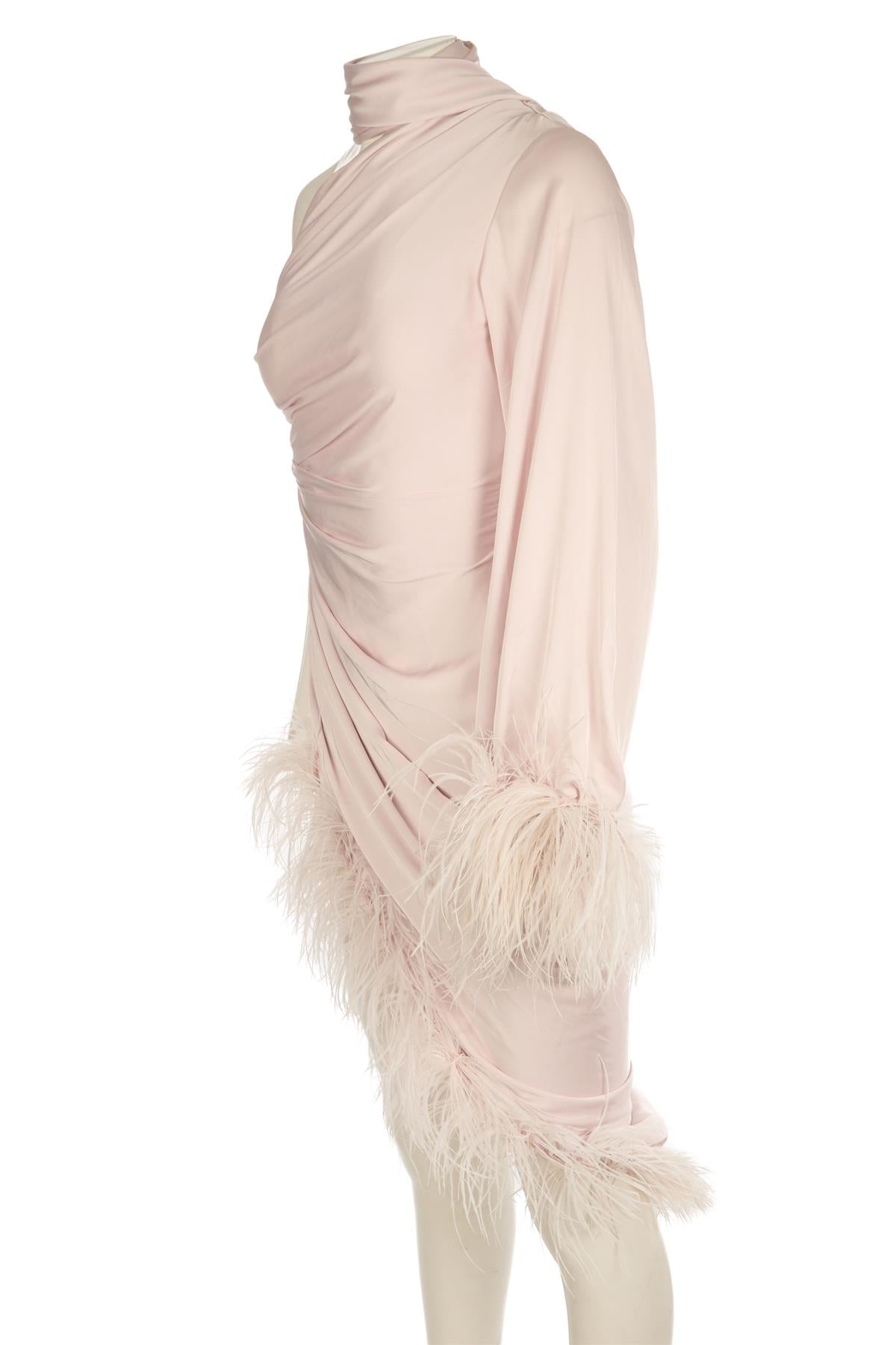 PATBO PINK SILK MIDI DRESS US 2 UK 6