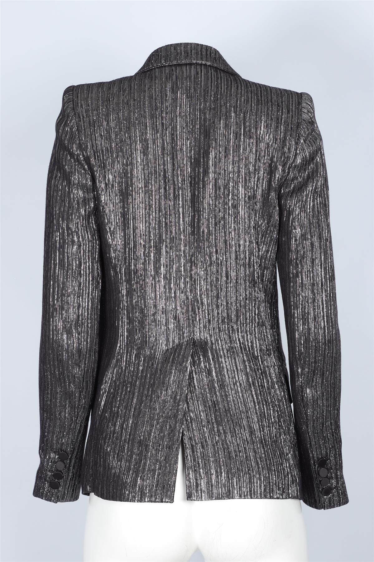 ISABEL MARANT SILVER LUREX BLAZER FR 38 UK 10
