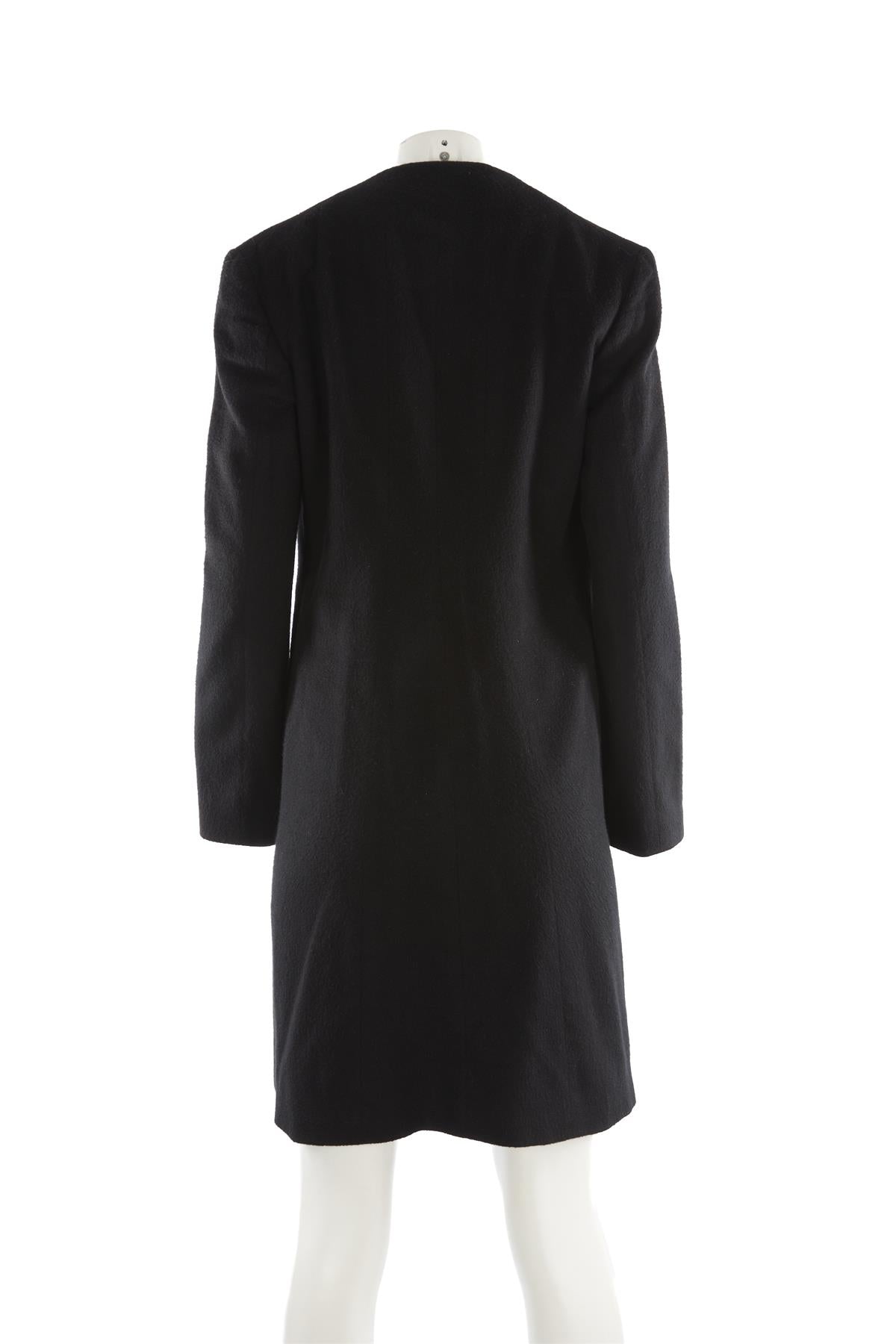ETRO BLACK CASHMERE COAT IT 42 UK 10