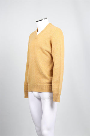 LEMAIRE YELLOW MEN'S WOOL SWEATER SMALL