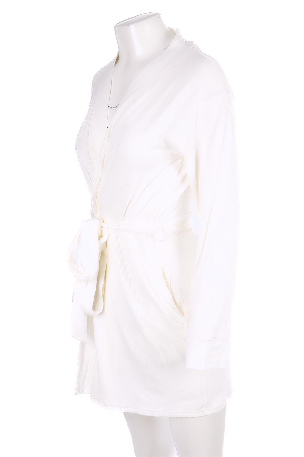 SKIMS WHITE COTTON ROBE XXSMALL
