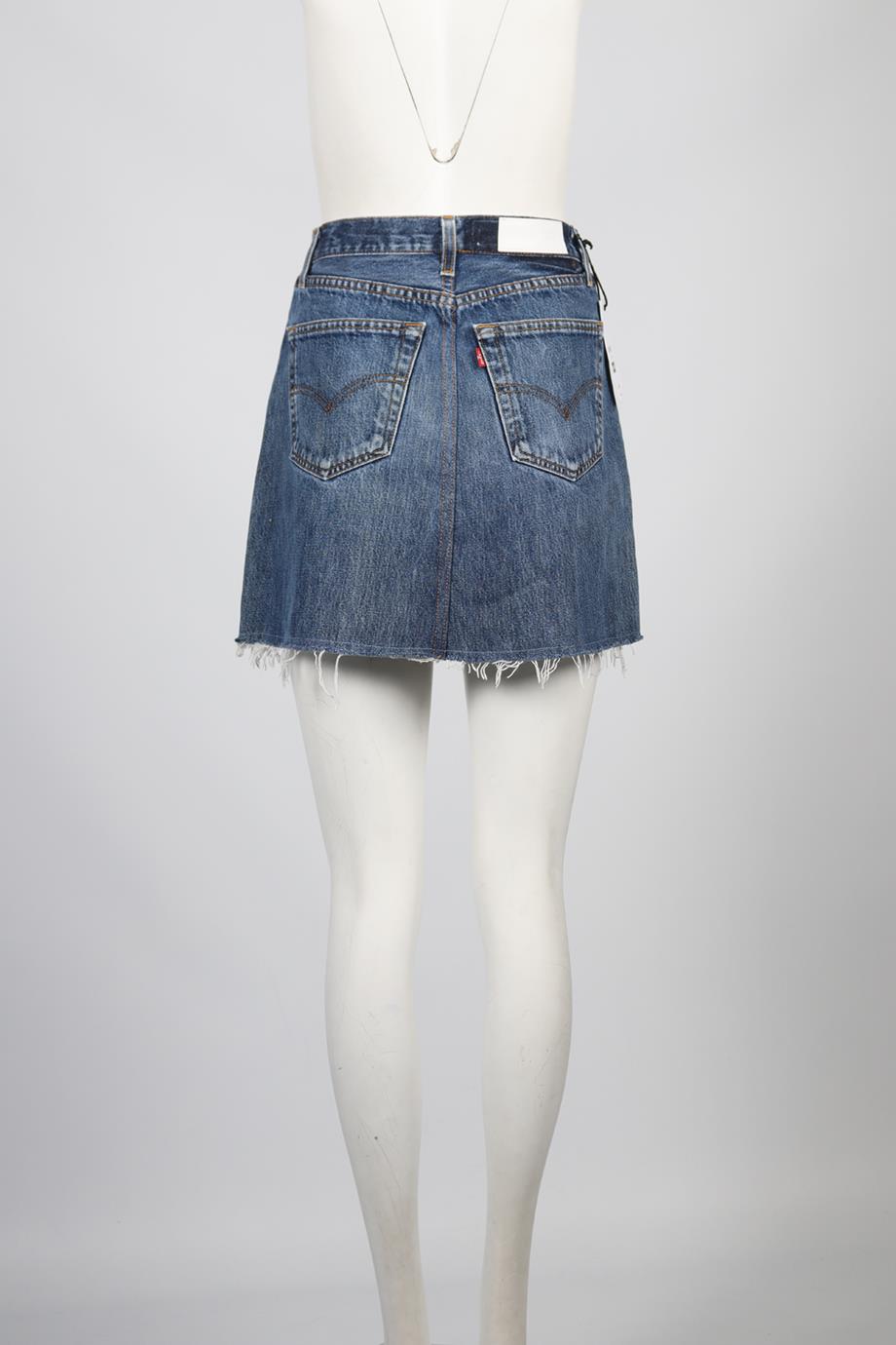 RE/DONE DENIM MINI SKIRT W25 UK 6-8
