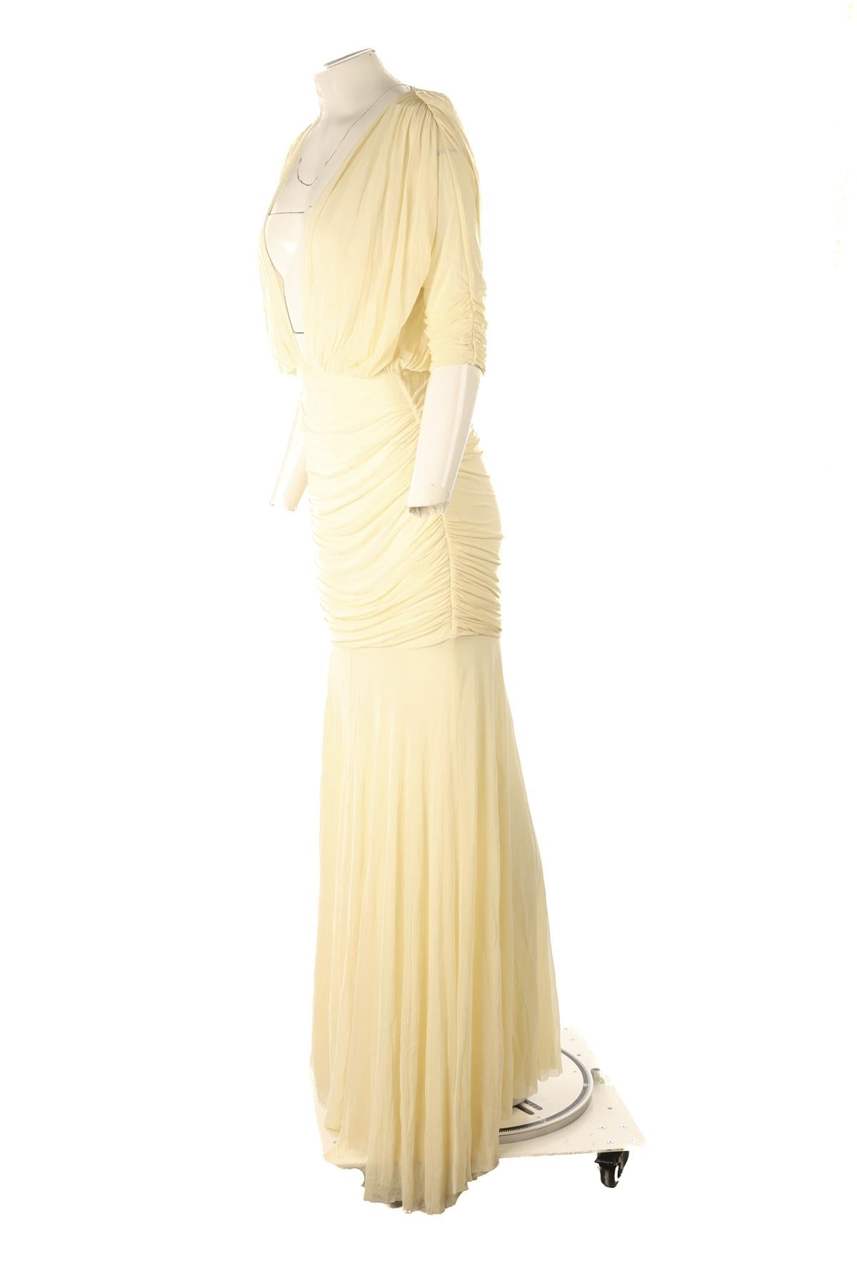 TOVE YELLOW JERSEY MAXI DRESS FR 36 UK 8