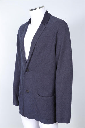 LORO PIANA BLUE MEN'S CASHMERE BLAZER IT 56 UK 46